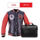 Pack Veste Helstons et Porte documents noir